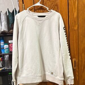 Carhartt Men's Off-White Crewneck Sweater